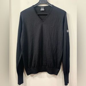 Nike Golf V-neck Pullover  Sweater Wool Blend Black XL